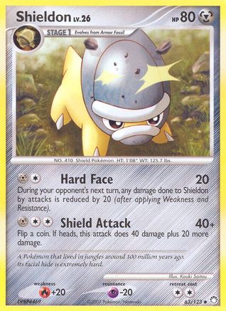 Shieldon 063/123 - Reverse Holofoil Mysterious Treasures - Uncommon