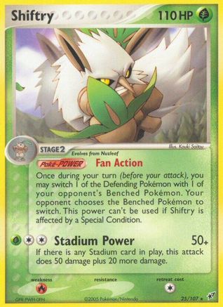 Shiftry 025 - Reverse Holofoil Deoxys - Rare