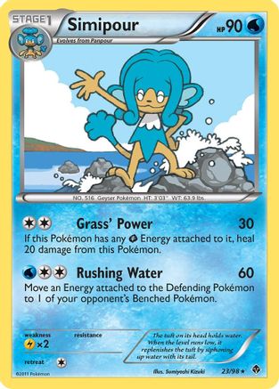 Simipour 023 - Reverse Holofoil Emerging Powers - Rare