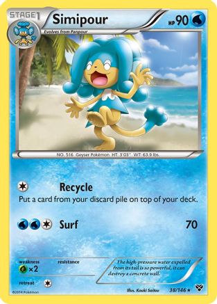 Simipour 038 XY Base Set - Rare