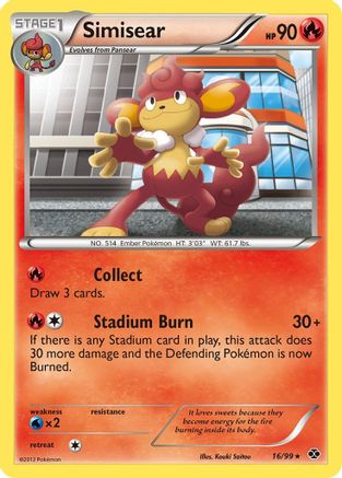 Simisear 016 - Reverse Holofoil Next Destinies - Rare