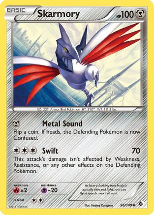 Skarmory (96) 096 Boundaries Crossed - Uncommon