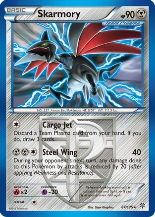 Skarmory (Team Plasma) 087 Plasma Storm - Rare