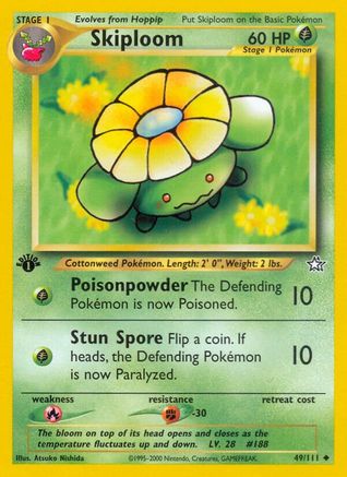 Skiploom 049/111 - 1st Edition Neo Genesis - Uncommon