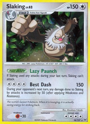 Slaking 016 - Reverse Holofoil Platinum - Holo Rare