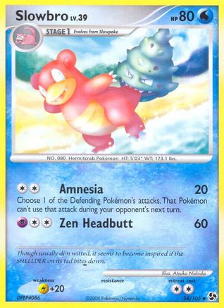 Slowbro 054 - Reverse Holofoil Great Encounters - Uncommon