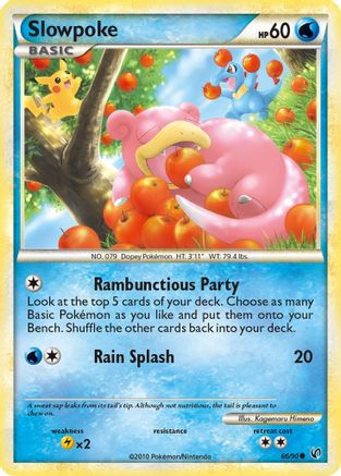 Slowpoke 066/90 - Reverse Holofoil Undaunted - Common