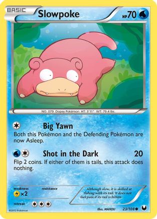 Slowpoke 023/108 - Reverse Holofoil Dark Explorers - Common
