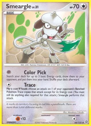 Smeargle 066 - Reverse Holofoil Secret Wonders - Uncommon