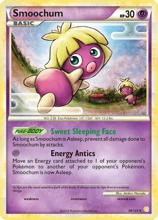 Smoochum 030/123 - Reverse Holofoil HeartGold SoulSilver - Rare