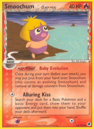 Smoochum (Delta Species) 064/101 Dragon Frontiers - Common