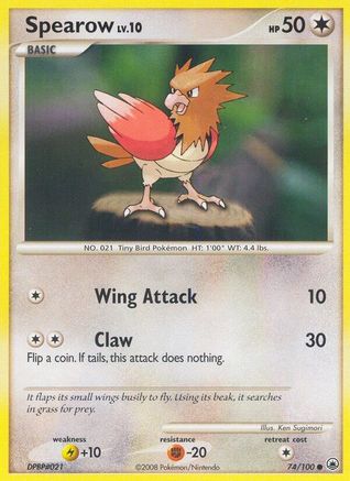 Spearow 074 - Reverse Holofoil Majestic Dawn - Common