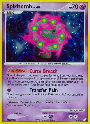 Spiritomb 016 - Reverse Holofoil Legends Awakened - Holo Rare