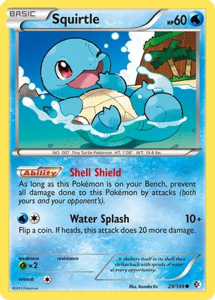 Squirtle 029/149 - Reverse Holofoil Boundaries Crossed - Common