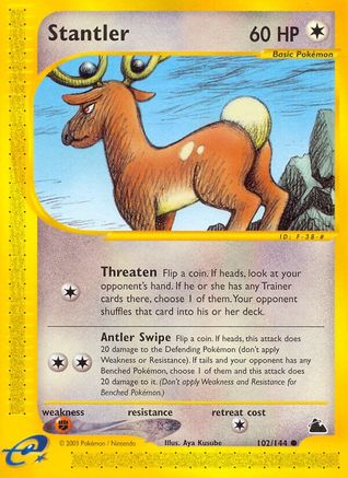 Stantler 102 - Reverse Holofoil Skyridge - Common
