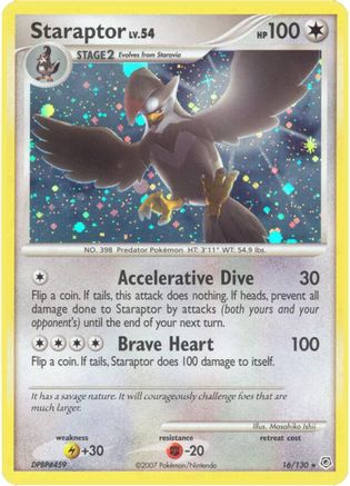 Staraptor 016 - Holofoil Diamond and Pearl - Holo Rare