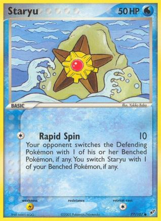 Staryu 077/107 - Reverse Holofoil Deoxys - Common