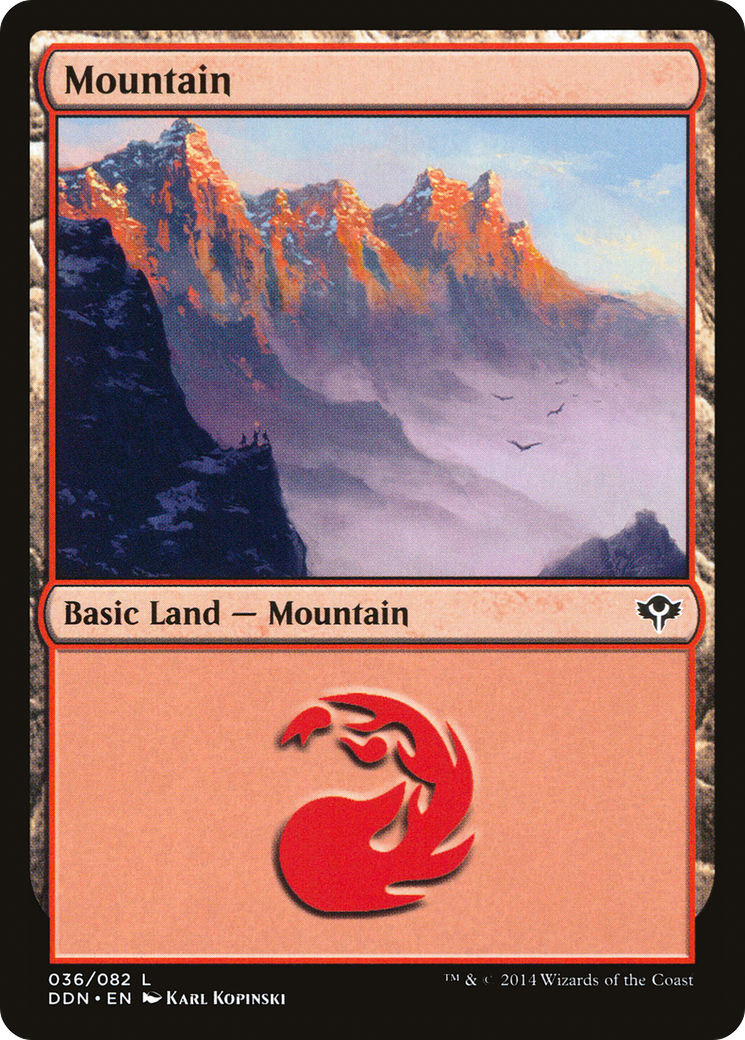 Mountain (036) (DDN-036) - Duel Decks: Speed vs. Cunning