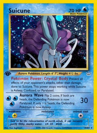 Suicune (14) 014 - Unlimited Holofoil Neo Revelation - Holo Rare