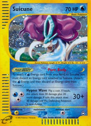Suicune (H25) H25 - Holofoil Aquapolis - Holo Rare