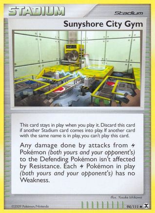 Sunyshore City Gym 094 - Reverse Holofoil Rising Rivals - Uncommon