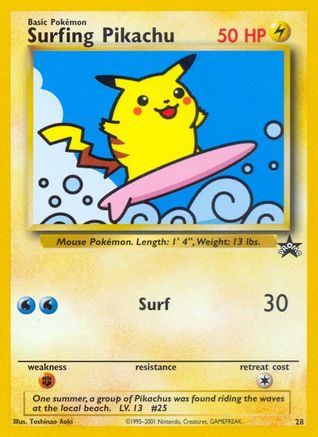 Surfing Pikachu 028/53 WoTC Promo - Promo
