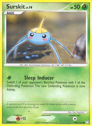 Surskit 104 - Reverse Holofoil Mysterious Treasures - Common