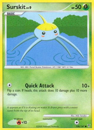 Surskit 130 - Reverse Holofoil Supreme Victors - Common