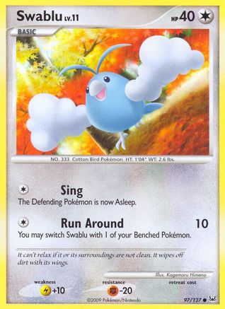 Swablu 097/127 - Reverse Holofoil Platinum - Common