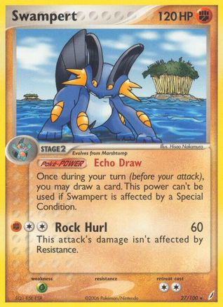 Swampert 027/100 Crystal Guardians - Rare