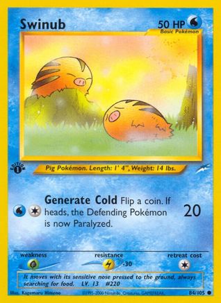 Swinub 084/105 - Unlimited Neo Destiny - Common