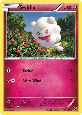 Swirlix 094/146 - Reverse Holofoil XY Base Set - Common