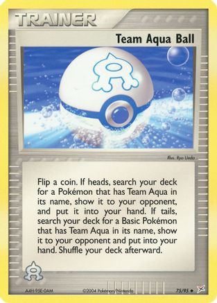 Team Aqua Ball 075 - Reverse Holofoil Team Magma vs Team Aqua - Uncommon
