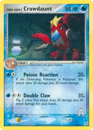 Team Aqua's Crawdaunt 014/95 Team Magma vs Team Aqua - Rare