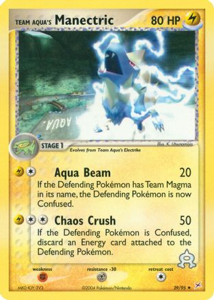 Team Aqua's Manectric 029/95 - Reverse Holofoil Team Magma vs Team Aqua - Uncommon
