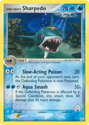 Team Aqua's Sharpedo 018/95 Team Magma vs Team Aqua - Rare