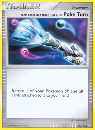 Team Galactic's Invention G-105 Poke Turn 118/127 - Reverse Holofoil Platinum - Uncommon