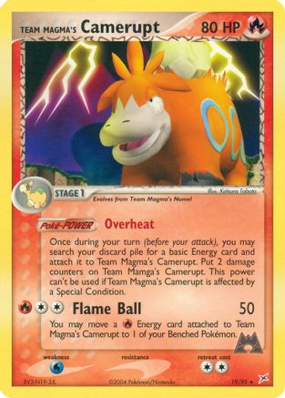 Team Magma's Camerupt 019 Team Magma vs Team Aqua - Rare