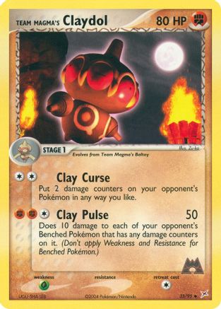 Team Magma's Claydol 033/95 - Reverse Holofoil Team Magma vs Team Aqua - Uncommon