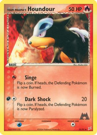Team Magma's Houndour 035/95 - Reverse Holofoil Team Magma vs Team Aqua - Uncommon