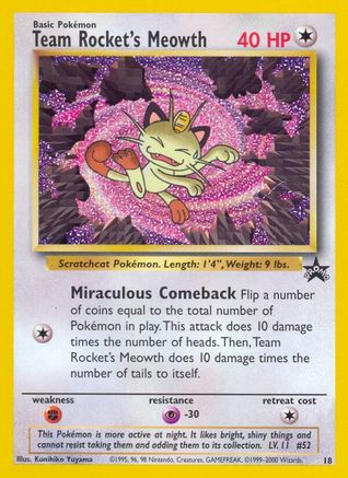 Team Rocket's Meowth 018/53 WoTC Promo - Promo