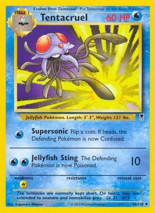 Tentacruel 066 - Reverse Holofoil Legendary Collection - Uncommon
