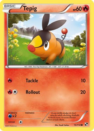 Tepig (15) 015/114 Black and White - Common