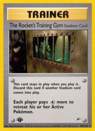 The Rocket's Training Gym 104/132 - Unlimited Gym Heroes - Rare