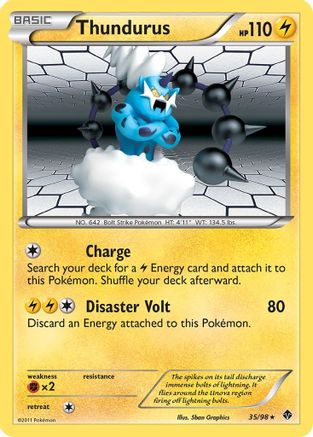 Thundurus 035 - Holofoil Emerging Powers - Holo Rare