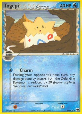 Togepi (Delta Species) 041 Dragon Frontiers - Uncommon