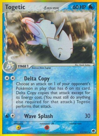 Togetic (Delta Species) 011/101 - Holofoil Dragon Frontiers - Holo Rare
