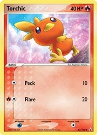 Torchic 083/110 - Reverse Holofoil Holon Phantoms - Common