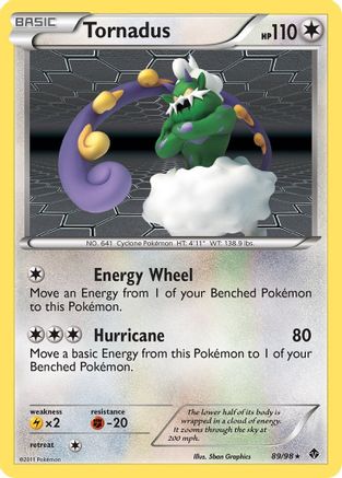 Tornadus 089 - Holofoil Emerging Powers - Holo Rare