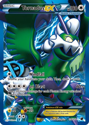 Tornadus EX (Team Plasma) (114 Full Art) 114 - Holofoil Plasma Freeze - Ultra Rare